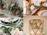 Bodas Sencillas Y Economicas En Casa Trending 20 Industrial Geometric Wedding Centerpieces for 2019