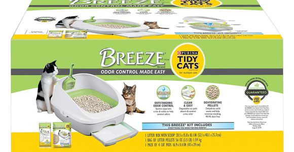 Breeze Litter Box System Reviews Amazon Com Purina Tidy Cats Breeze Cat Litter System Starter Kit