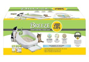 Breeze Odor Control Litter Box Reviews Amazon Com Purina Tidy Cats Breeze Cat Litter System Starter Kit