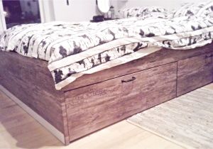 Brimnes Bed Frame with Storage and Headboard My New Hacked Ikea Bed Ikea Brimnes with Wood Adhesive and