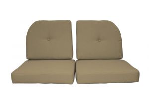 Brown Jordan Replacement Cushions Paradise Cushions Sunbrella Sand 4 Piece Outdoor Loveseat Cushion