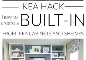 Built In Entertainment Center Plans with Drywall Diy Built In Using Ikea Cabinets and Shelves Blogger Home Projects