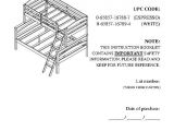 Bunk Bed assembly Instructions Pdf Dorel Living Brady Twin Over Full Bunk Bed Multiple