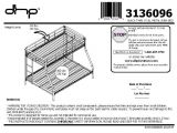 Bunk Bed assembly Instructions Pdf Dorel Twin Over Full Metal Bunk Bed Multiple Colors