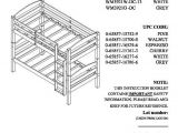 Bunk Bed assembly Instructions Pdf Mainstays Twin Over Twin Wood Bunk Bed Multiple Finishes