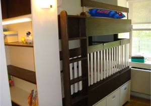Bunk Bed with Crib Underneath Hand Crafted Bunkbed Crib by Endless Design Custommade Com