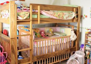 Bunk Bed with Crib Underneath toddler Bunk Bed with Crib Woodworking Projects Plans