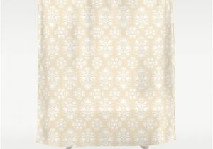 Burlap and Lace Shower Curtain Burlap and Lace Damask Shower Curtain by Antique Images
