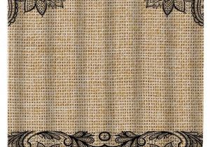Burlap and Lace Shower Curtain Floral and Lace Burlap Shower Curtain Black Lace by