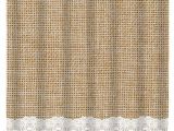 Burlap and Lace Shower Curtain Items Similar to Simple Burlap and Lace Shower Curtain