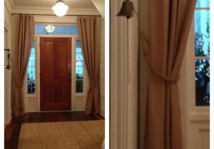 Burlap French Door Curtains Burlap Curtains Burlap Curtains In the Foyer Tudorks On Burlap