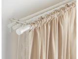 Burlap French Door Curtains Ikea Ra Cka Curtain Rod White Decor Curtains Ikea Double Rod