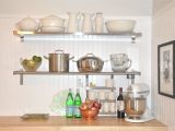 Butcher Block Floating Shelves Wall Decoration Stainless Steel Floating Shelves Throughout