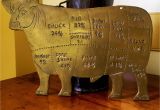 Butcher Shop In Mesa Az Vintage butcher S Shop Advertising Brass Hog Pig with Meat Cuts 12