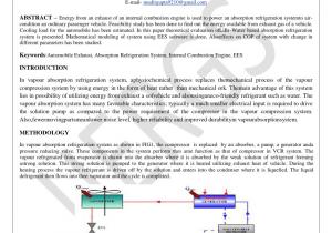 C S Heating and Cooling Pdf A Study On Automobile Air Conditioning Based On Absorption