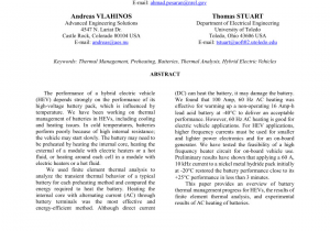 C S Heating and Cooling Pdf Cooling and Preheating Of Batteries In Hybrid Electric Vehicles