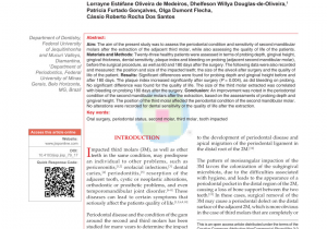 Canine tooth Extraction aftercare Effects Of Surgical Removal Of Mandibular Third Molar On the