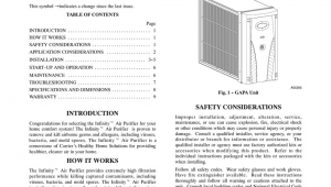 Carrier Infinity thermostat Operating Manual Carrier 1625 Air Cleaner User Manual Manualzz Com