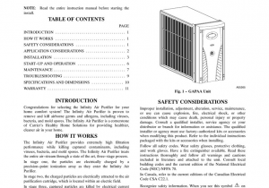 Carrier Infinity touch Control Installation Manual Installation Instructions A