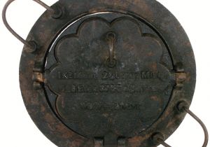 Cast Iron Pizzelle Maker Antique Made In Germany Cast Iron Stove top Style Pizzelle