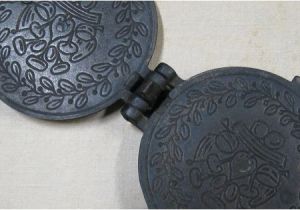 Cast Iron Pizzelle Maker Rare 1880 Griswold Cast Iron Wafer Pizzelle Maker 185 00