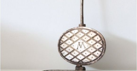 Cast Iron Pizzelle Maker Vintage Pizzelle Maker Cast Iron Cookie Iron Folding Hand Held
