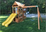 Cedar Summit Kingsbridge Playset New England Playset assembly Uxbridge Ma Playset