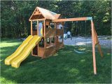 Cedar Summit Kingsbridge Playset New England Playset assembly Uxbridge Ma Playset