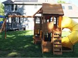 Cedar Summit Kingsbridge Playset New England Playset assembly Uxbridge Ma Playset