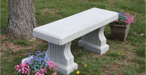 Cement Benches for Graveside Concrete Coliseum Bench W Straight Seat Site Furnishings