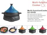 Certified Lead Free Slow Cooker Tajin Lid Multifunctional Cooker Kitchen Appliances Xj