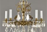 Chandelier Crystals Hobby Lobby Spanish Brass Crystal Chandelier C1950 Vintage Antique Gold French