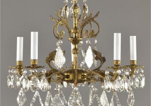 Chandelier Crystals Hobby Lobby Spanish Brass Crystal Chandelier C1950 Vintage Antique Gold French