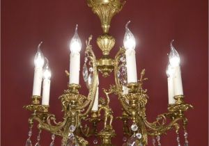 Chandelier Crystals Hobby Lobby Wow Very Beautiful Cherubs Chandelier Brass Crystal Old Vintage