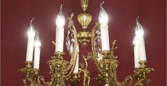 Chandelier Crystals Hobby Lobby Wow Very Beautiful Cherubs Chandelier Brass Crystal Old Vintage