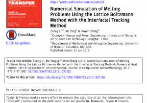 Chapman Heating and Air Conditioning Columbia Missouri Pdf Computation Of Turbulent Natural Convection In A Rectangular