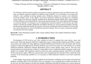 Chapman Heating and Air Conditioning Columbia Missouri Pdf Hybrid Lbm Fvm and Lbm Mcm Methods for Fluid Flow and Heat