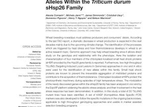 Chapman Heating and Air Conditioning Columbia Missouri Pdf Molecular Genetics Of Heat tolerance and Heat Shock Proteins In