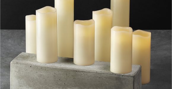 Cheap Ivory Pillar Candles Bulk Amazon Com 8 Ivory Slim Flameless Candles with Warm White Leds