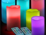 Cheap White Pillar Candles Bulk Uk 6 Pack Real Wax Led Flameless Colour Changing Candle Lights W 2