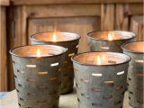 Cheap White Pillar Candles Bulk Uk Metal Olive Bucket Candles these Have A Glass Sleeve so once the