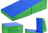 Cheese Mats for Tumbling Cheap Costway 48 X 24 X 14 Incline Wedge Folding Gymnastics Mat W Free