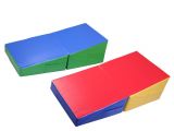 Cheese Mats for Tumbling Gym Sports Exercise Aerobics Tumbling Wedge Slope Gymnastics Incline