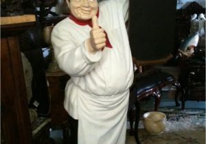 Chef Statues Life Size Pizza Chef with Menu Board 6 Ft Pizza Chef with Menu