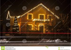 Christmas Light Show In atlanta House with Christmas Lights Stock Photo Image Of December Pine
