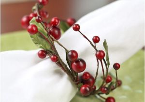 Christmas Pip Berry Candle Rings Burgundy and Red Pip Berry Candle Ring Holiday Florals