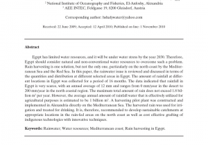 City Of Alexandria Utility Department Pdf Rainwater In Egypt Quantity Distribution and Harvesting