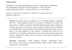 City Of Alexandria Utility Rebates Pdf the System Dynamics Of U S Automobile Fuel Economy