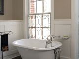 Clawfoot Tub In Small Bathroom Stained Glass Window In Shower Stained Glass Over the Clawfoot Tub