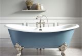 Clawfoot Tub Small Bathroom Design 72 Lena Cast Iron Clawfoot Tub Monarch Imperial Feet Slate Blue